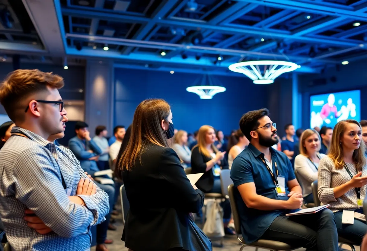 Attendees at the Digital Marketing Summit Seoul 2025 networking and learning